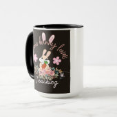 Cute some bunny loves teaching mug mok (Voorkant links)