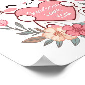 Cute "Somebunny Loves You" Pun Poster (Hoek)