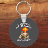Cute Sometimes Fartin Know ll Just Bulldog I You Sleutelhanger (Voorkant)