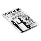 Cute Son aan mijn mam Gift | Levendige gezinsplann Magneet (Rechterzijde)