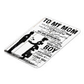 Cute Son aan mijn mam Gift | Levendige gezinsplann Magneet (Linkerzijde)