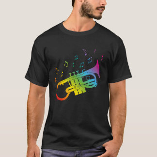 Cute Soprano Cornet player gay musicians LGBTQ+ ga T-shirt