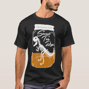 Cute Southern Sweet Tea Re Jar Funny T Re Dinosau T-shirt