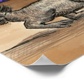 Cute Southwestern Country Desert Animal Kinder Poster (Hoek)