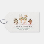 Cute Spa Dag Verjaardag Cadeaubijsluiter Cadeaulabel (Achterkant Horizontaal)