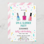 Cute spa manicure pedicure thema kaart (Voorkant / Achterkant)