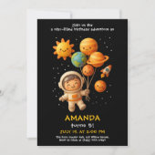 Cute Space Astronaut Birthday Card Kaart (Voorkant)