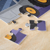 Cute Space Astronauts Moon Landing Kinder Cartoon Legpuzzel (Zijkant)