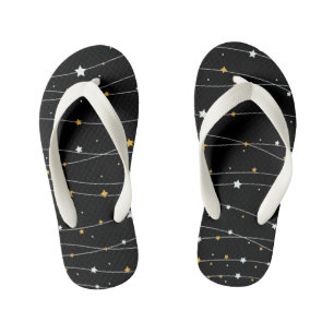 Cute Space Background met Shining Stars Pattern F Kinder Teenslippers