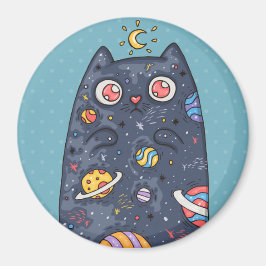 Cute Space Cat Magneet