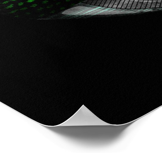 Cute Space Cat met Helmet Galaxy Nebula Poster (Hoek)