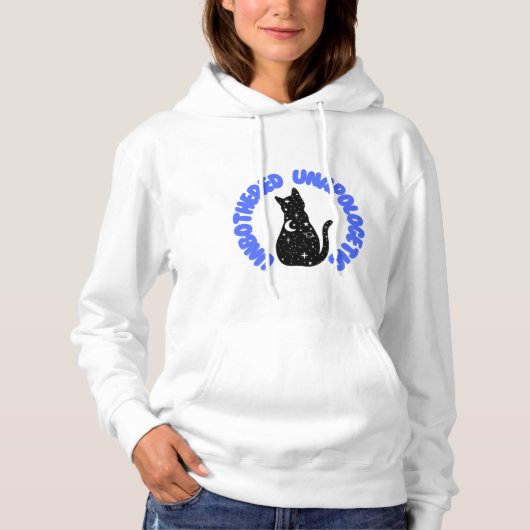Cute Space Cat Sweatshirt - Funny Cosmic Attitude  (Voorkant)