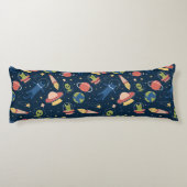 Cute Space Cats Lichaamskussen (Achterkant)