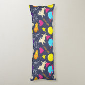 Cute Space Cats Lichaamskussen (Achterkant (Verticaal))