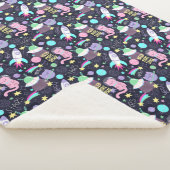 Cute Space Cats Sherpa Deken (3/4)