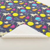 Cute Space Cats Sherpa Deken (3/4)