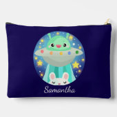 Cute Space Creature And Bunny Rabbit Etui (Achterkant)