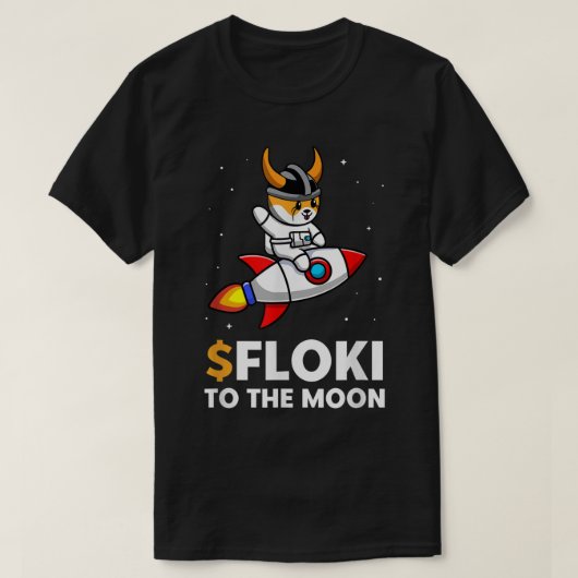 Cute Space Dog Rocket Meme Design T-shirt (Design voorkant)