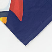 Cute Space Explorer Kids Pattern Fleece Deken (Hoek)