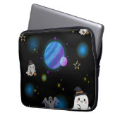 Cute Space Galaxy Doodle Laptophoes Laptop Sleeve (Voorkant Links)