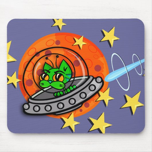 CUTE SPACE KITTY CAT-MUISMAT MUISMAT (Voorkant)