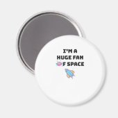 Cute Space Lover Kinder Tiener Love Space Gift Magneet (Voorkant / Achterkant)