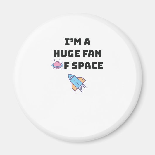 Cute Space Lover Kinder Tiener Love Space Gift Magneet (Voorkant)