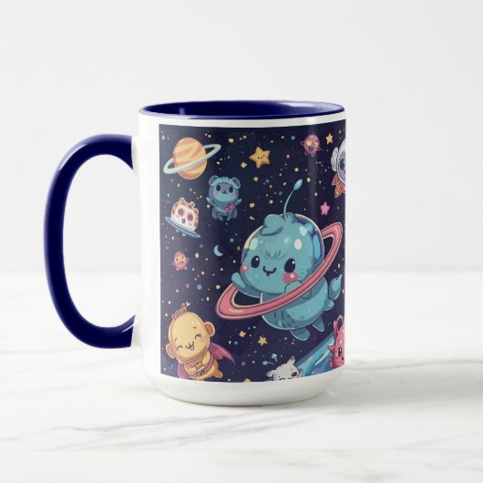 Cute Space Mug – Adorable Galaxy Design Mok (Links)