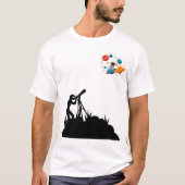 Cute Space Planeet T-shirt (Voorkant)