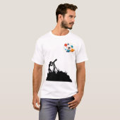 Cute Space Planeet T-shirt (Voorkant volledig)