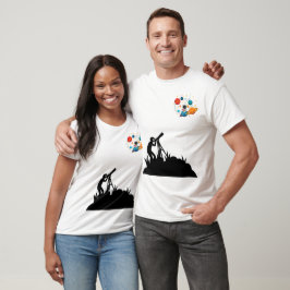 Cute Space Planeet T-shirt