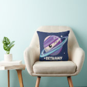 Cute Space Planet Saturn Galaxy Kussen (Stoel)
