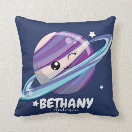Cute Space Planet Saturn Galaxy Kussen