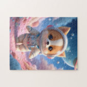 Cute Space Puppy Astronaut Jigsaw Puzzle Legpuzzel (Horizontaal)