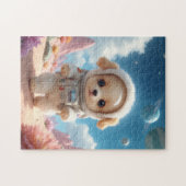 Cute Space Puppy Puzzle Legpuzzel (Horizontaal)