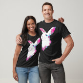Cute Space Rainbow Gaussian Blur Rabbit Galactic B T-shirt (Unisex)