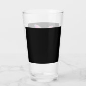 Cute Space Rainbow Gaussian Blur Rabbit Galactic Glas (Achterkant)