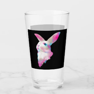 Cute Space Rainbow Gaussian Blur Rabbit Galactic Glas