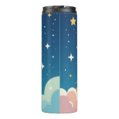 Cute space rocket blasting off thermosbeker (Achterkant)