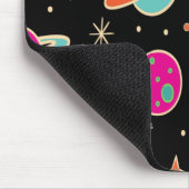 Cute Space Rocket Pattern Name Persoonlijk Muismat (Hoek)