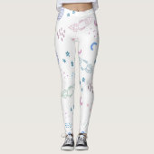 Cute Space Rockets Patroon | LEGGINGS (Voorkant)