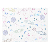 Cute Space Rockets Patroon | Tablecloth Tafelkleed (Voorkant (Horizontaal))