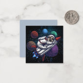 Cute Space Sleuf Notitiekaartje (Voorkant / Achterkant in situ)