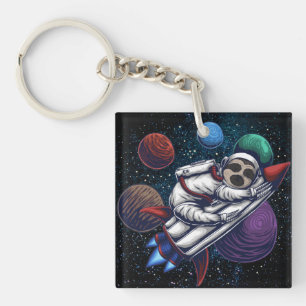 Cute Space Sleuf Sleutelhanger
