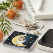 Cute Space Sloth Sleutelhanger (Voorkant Rechts)