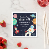 Cute Space Theme Birthday Party Servet (Insitu)