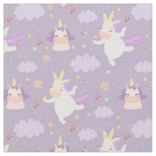 Cute Space Unicorns Stof