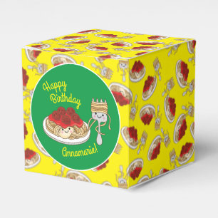 Cute Spaghetti kinderen Birthday Party Kawaii Bedankdoosjes