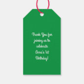 Cute Spaghetti kinderen Birthday Party Kawaii Cadeaulabel (Achterkant)