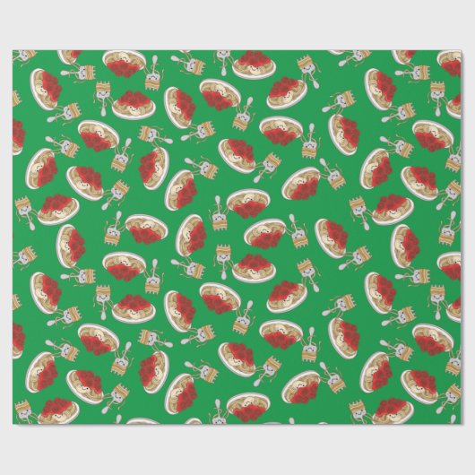 Cute Spaghetti kinderen Birthday Party Kawaii Cadeaupapier (Vlak)